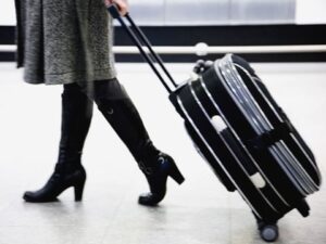 Handbagage op het vliegveld