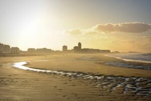 Het strand van Oostende