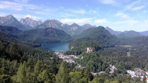 Uitzicht vanuit slot Neuschwanstein