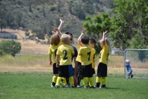 Sportende kinderen