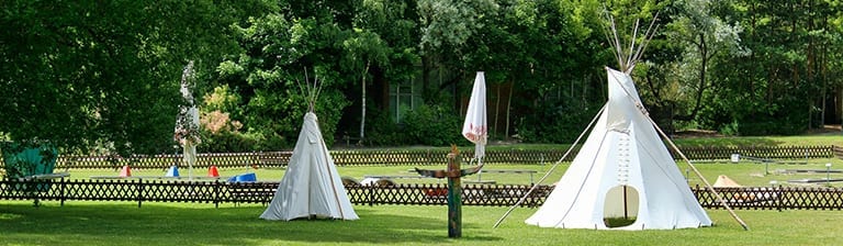 Overnachten in een Tipi